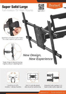 Speedex LPA49-686 Heavy-Duty Full-Motion TV Wall Mount,  50"- 90" Flat Panel TVs up to 75kg/165lbs. - DirectEASYBUY