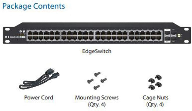 Ubiquiti EdgeSwitch ES-48-500W Layer 3 Switch