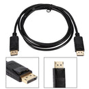 4K DisplayPort Male to DisplayPort Male Cable 6FT BLACK- 4K*2K - DirectEASYBUY