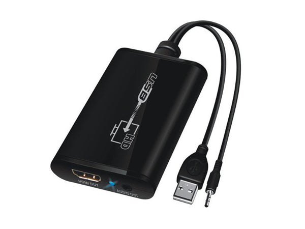 USB to HDMI Converter With 3.5mm Audio Cable - 1080P - DirectEASYBUY