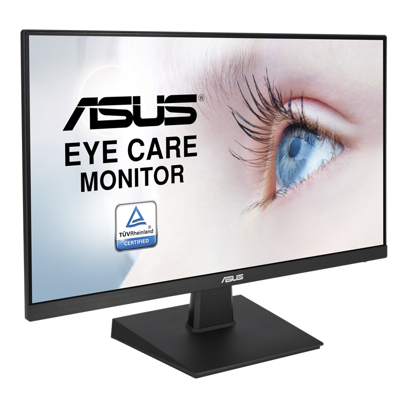 ASUS VA24EHE Eye Care Monitor – 23.8 inch, Full HD, IPS, Frameless, 75Hz, Adaptive-Sync, Low Blue Light, Flicker Free, Wall Mountable